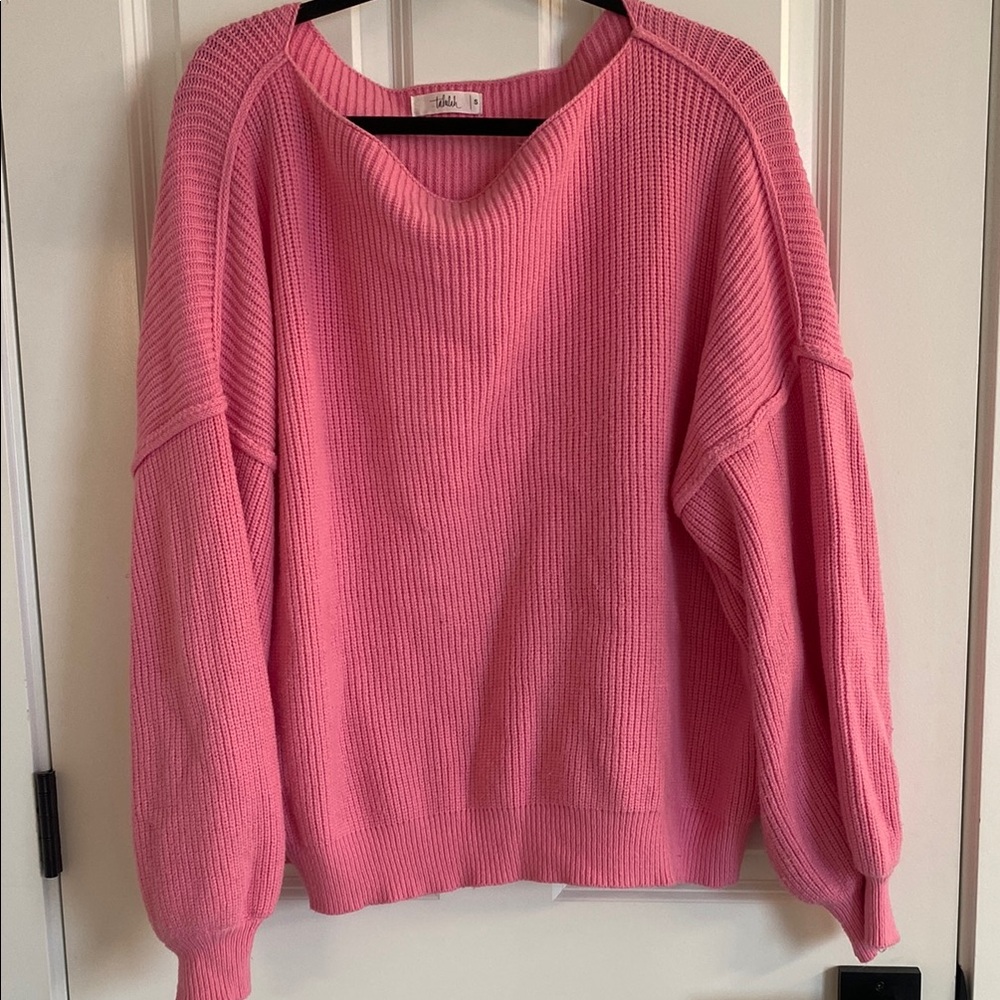 TALULAH Pink V-Neck Sweater